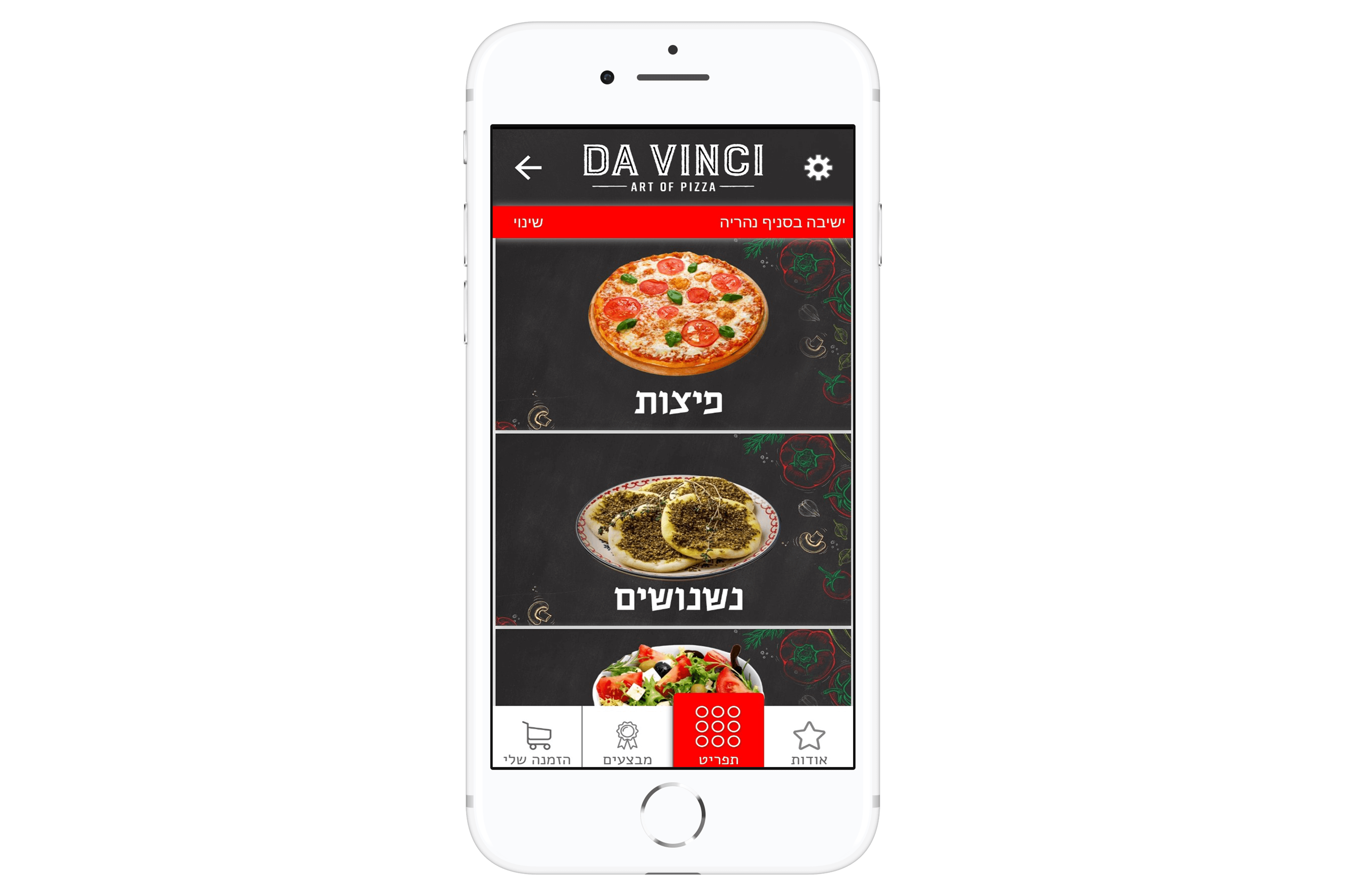 אפליקציית הזמנות של פיצה דה וינצ'י מבין הלקוחות שלנו